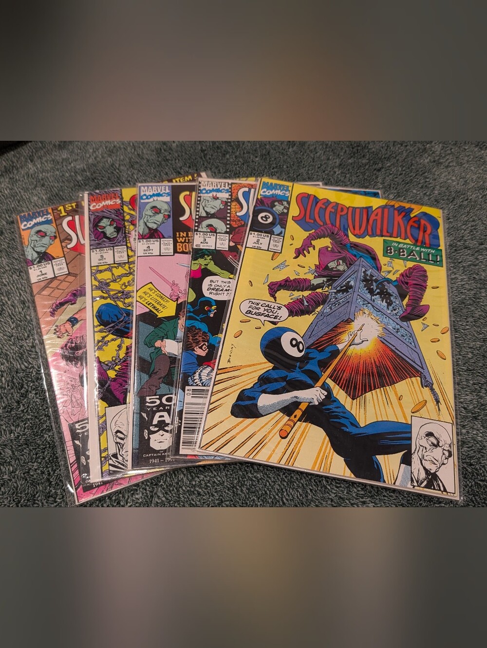 Sleepwalker #1-5 Marvel Comics 1991 Lot 1st Sleepwalker 1st 8-Ball Spider-Man